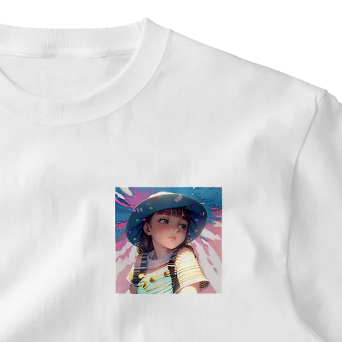 未来を見つめる少女 One Point T-Shirt