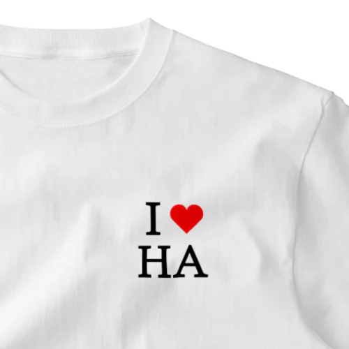 I ♡ ＨＡ（Hearing  Aid） One Point T-Shirt