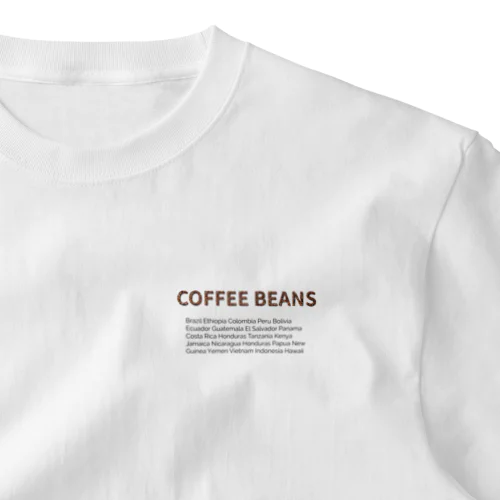 coffee beans ワンポイントTシャツ