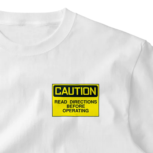 Caution_ReadDirectionsBeforeOperating ワンポイントTシャツ