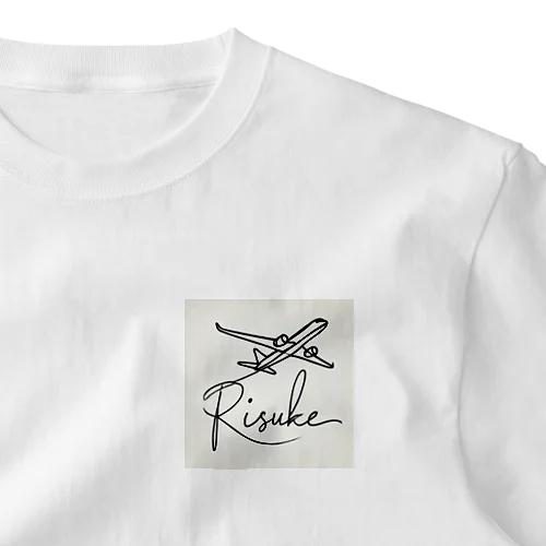 airplane/risuke ワンポイントTシャツ