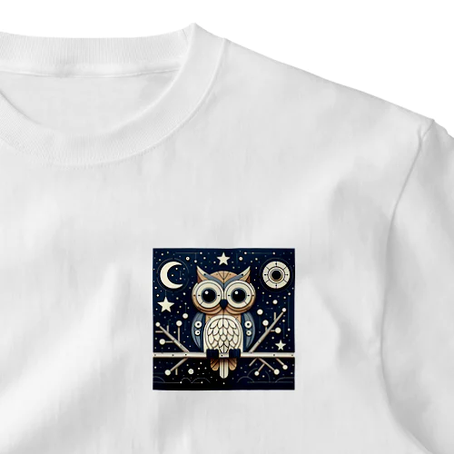 ジオメトリックフクロウ part８ One Point T-Shirt