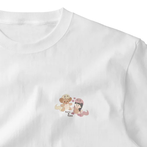 すずちゃんともちゃんお正月 One Point T-Shirt
