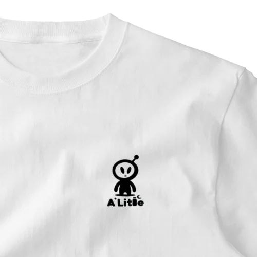 A little 宇宙人ロゴ One Point T-Shirt