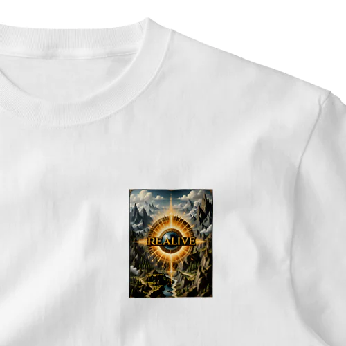 REALIVEロゴ金の光と山々 9-2-250202 One Point T-Shirt