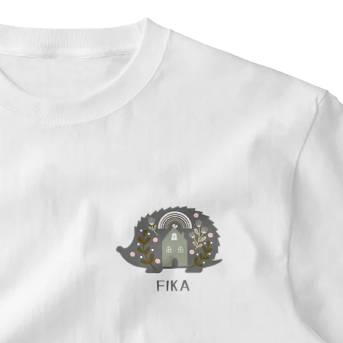 【FIKA 北欧 ハリネズミ】2 One Point T-Shirt