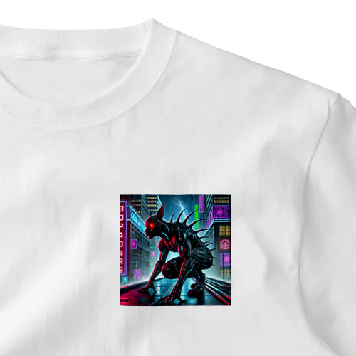 未知の動物 × サイバーパンク宇宙 One Point T-Shirt