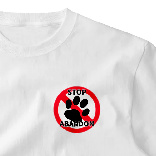 STOP ABANDON One Point T-Shirt
