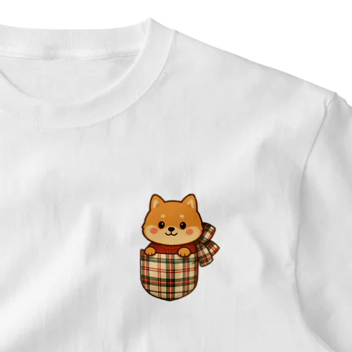 ポケット豆柴 One Point T-Shirt