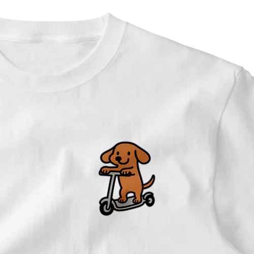 ダックス出動中！キックボードでGO Tシャツ One Point T-Shirt