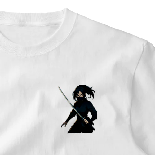 Ninja Girl T-Shirt 女忍者Tシャツ One Point T-Shirt