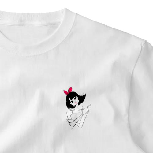 レトロポップ♡カワイイ【キャミソール女子】 One Point T-Shirt