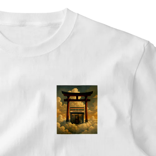 空に浮かぶ鳥居の中にあるコンビニ One Point T-Shirt