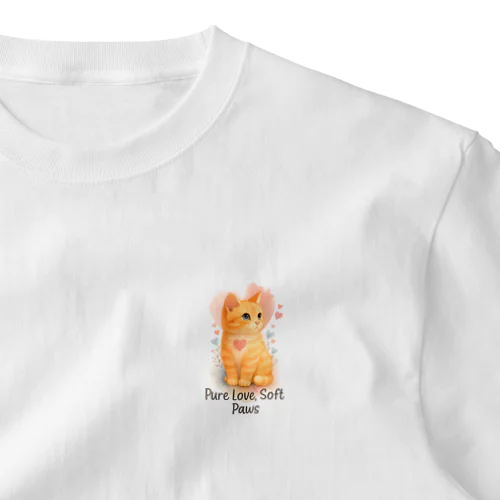 pure love soft paw One Point T-Shirt