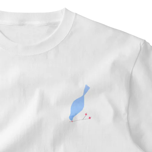 blue bird ワンポイントTシャツ