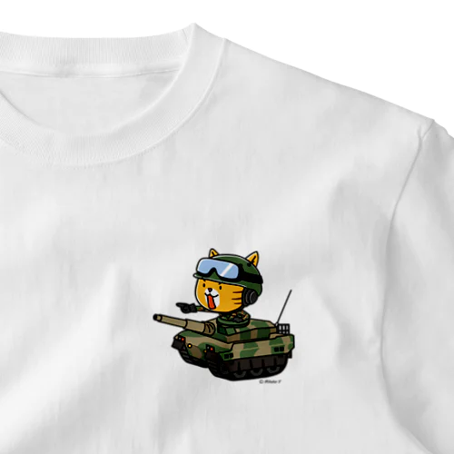 ネコマル式戦車 ワンポイントTシャツ