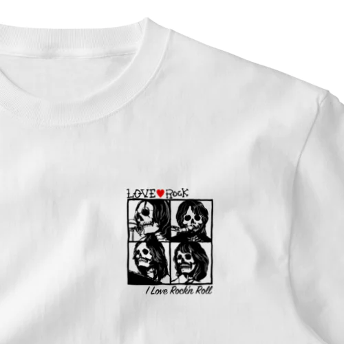 LOVE ROCK ワンポイントTシャツ