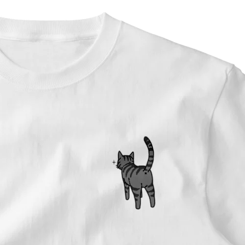 ねこけつ（サバトラ） One Point T-Shirt