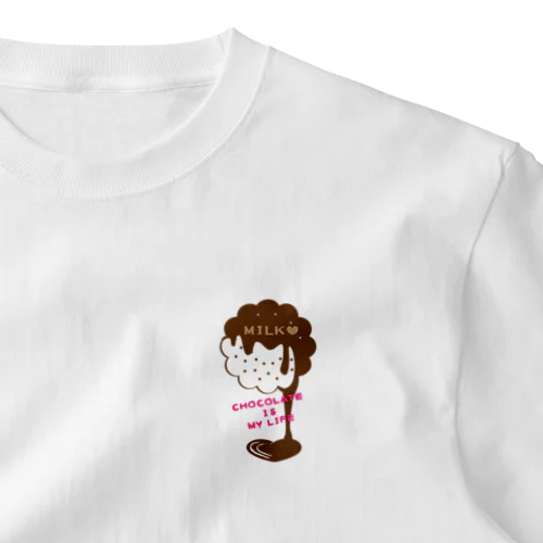 CT98 CHOCOKATE IS MY LIFE*Ｃ One Point T-Shirt