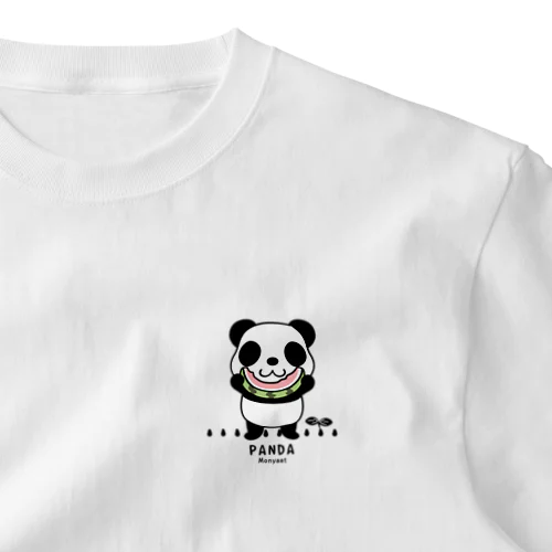 スイカを食べるパンダちゃん*D One Point T-Shirt