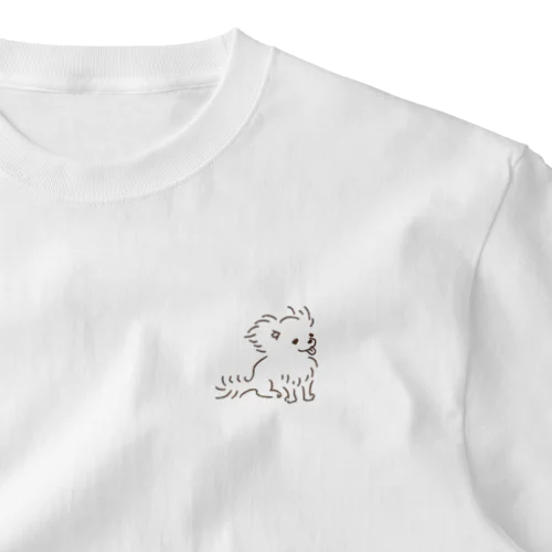 さわやか犬（くっきり） ワンポイントTシャツ