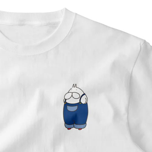ねこタイツ サロペット One Point T-Shirt