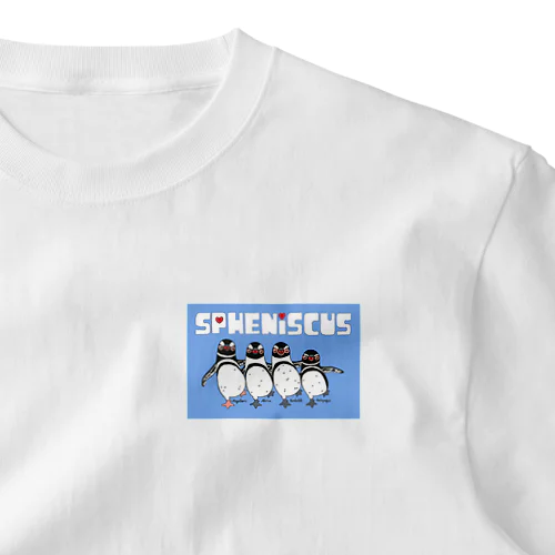 Spheniscus Quartet blueversion💙 One Point T-Shirt
