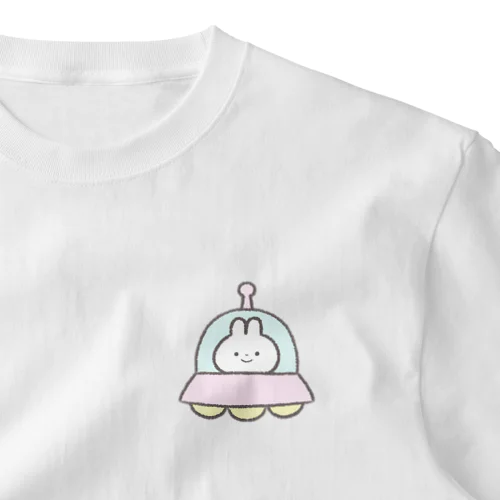 ほんわかうさぎ(UFO) ワンポイントTシャツ