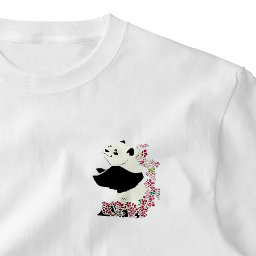 さくらパンダ ワンポイントTシャツ