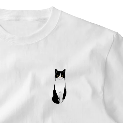 お利口さんのハチワレちゃん One Point T-Shirt
