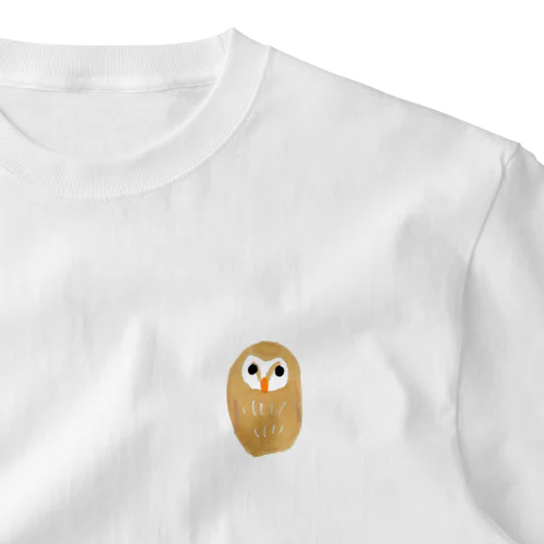 フクロウ（茶） One Point T-Shirt