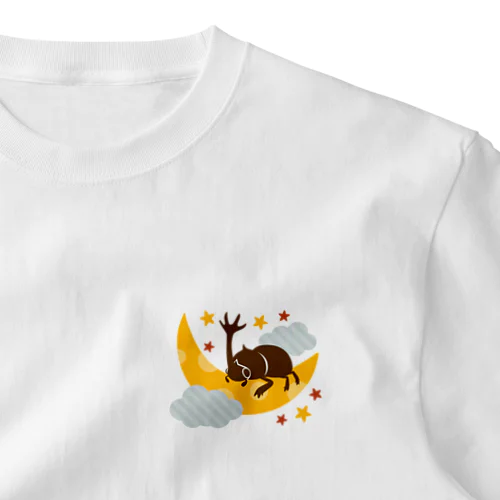 夜空のカブトムシ（小型用） ワンポイントTシャツ