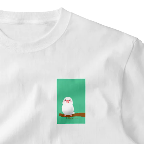 ポチャ白文鳥ちゃん One Point T-Shirt