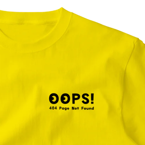 エラーコード Oops! 404 page not found  04 ワンポイントTシャツ