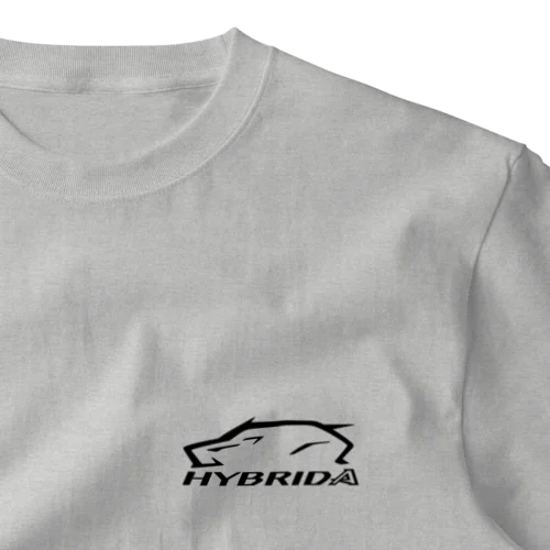 HYBRID（黒） ワンポイントTシャツ