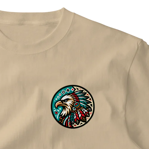 Native American eagle ワンポイントTシャツ