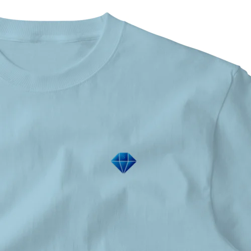 左っぱいに「青ダイヤ」 One Point T-Shirt