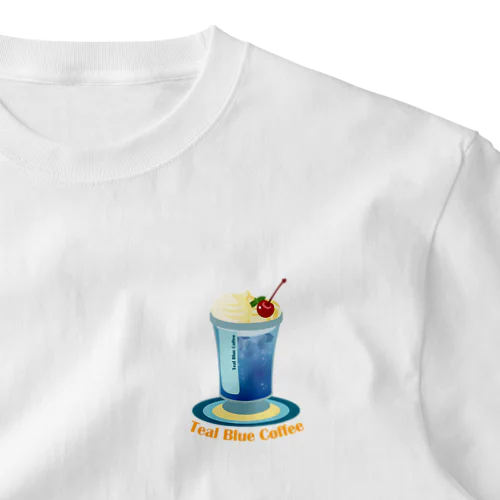 Teal Blue Hawaii One Point T-Shirt