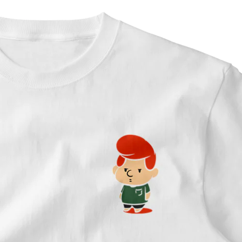 おむずかりボーイ(線なし/カラー・赤) One Point T-Shirt