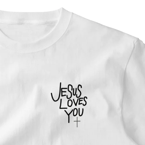 JESUS LOVES YOU ワンポイントTシャツ
