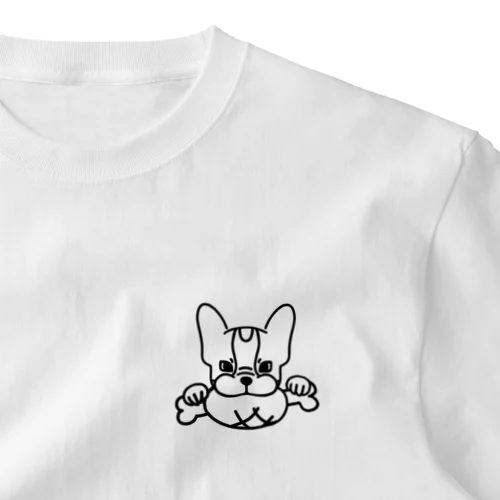 Chu Dog フレンチブルドッグmog ワンポイントTシャツ