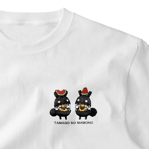 スイカと子ウサギ One Point T-Shirt