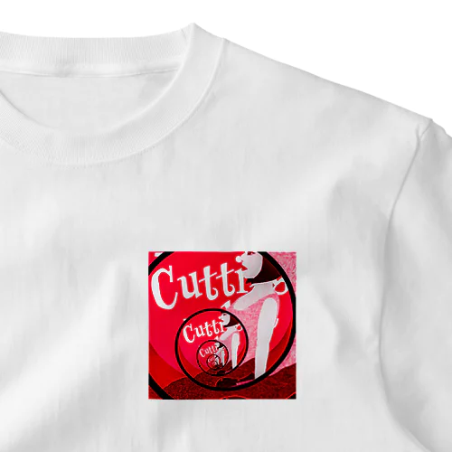 CUTTING EDGE RED ワンポイントTシャツ