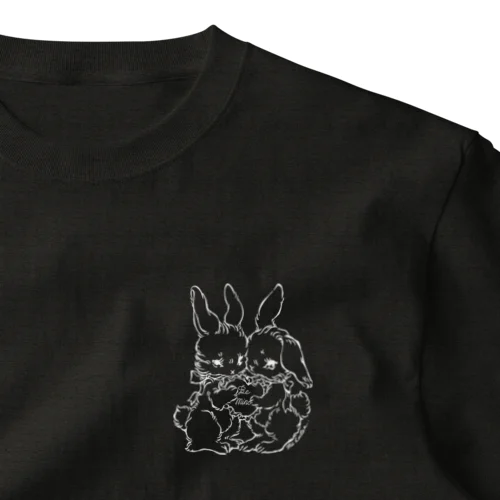 bunny and bunny（白） One Point T-Shirt