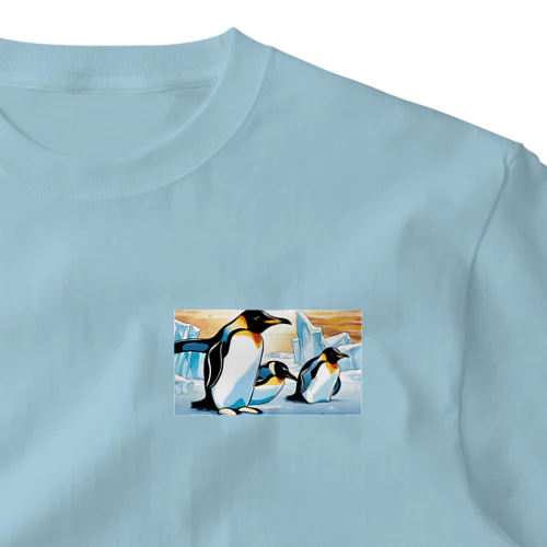 ペンギンと流氷 One Point T-Shirt