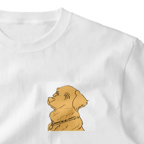 【Goldenretriver_1181-10_ゴールデンレトリバー】 ワンポイントTシャツ