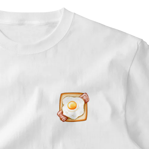 ベーコンエッグトースト One Point T-Shirt