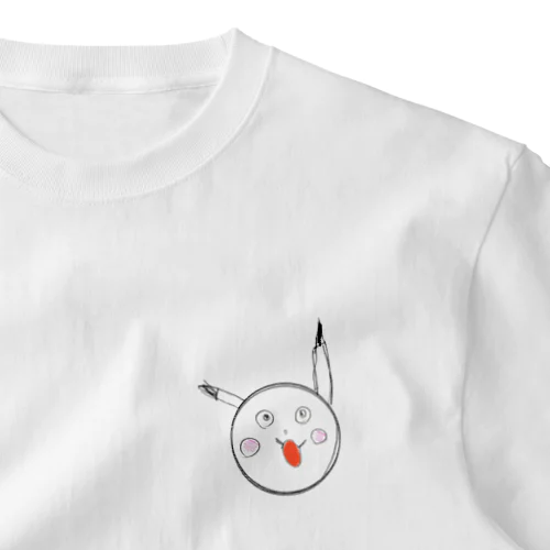 「落書きピカ丸」何を食べたのかな？ One Point T-Shirt