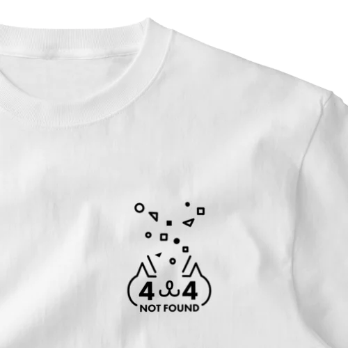 404猫 ワンポイントTシャツ