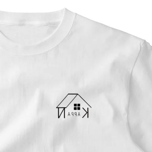 NQNQI ノクノクイ KAPPANロゴ 屋根表示無しver. ワンポイントTシャツ